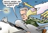 Cartoon: Euro Hawk (small) by Erl tagged verteidigungsminister,thomas,de,maiziere,bundeswehr,euro,hawk,drohne,einstellung,millionen,verschwendung,erlkönig,pleitegeier,sehen,gedicht,goethe