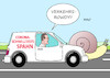 Cartoon: Express-Lieferdienst (small) by Erl tagged politik,corona,virus,pandemie,covid19,gesundheitsminister,jens,spahn,ankündigung,impfung,schnelltest,verspätung,verzögerung,lieferung,langsamkeit,lieferwagen,schnecke,karikatur,erl