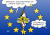 Cartoon: EZB (small) by Erl tagged eu,europäische,zentralbank,ezb,euro,eurokrise,krise,inflation,deflation,leitzins,senkung,zinssenkung,gelpresse,notenpresse,anwerfen,mario,draghi,vorhang,ungeheuer,monster