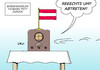 Cartoon: Faymann (small) by Erl tagged österreich,bundeskanzler,faymann,spö,rücktritt,flüchtlinge,rechtsruck,obergrenze,fpö,volksempfänger,radio,karikatur,erl