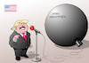 Cartoon: Feurige Rede (small) by Erl tagged politik,barack,obama,atomabkommen,iran,verbot,atomwaffen,herstellung,besitz,überwachung,gegenzug,aufhebung,sanktionen,usa,präsident,donald,trump,ankündigung,aufkündigung,gefahr,atomares,wettrüsten,bombe,atombombe,spiel,feuer,karikatur,erl