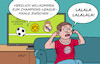 Cartoon: Finale (small) by Erl tagged politik,sport,fußball,europa,uefa,champions,league,finale,bvb,borussia,dortmund,real,madrid,ausgeschieden,bayern,münchen,saison,ohne,titel,verkorkst,augen,verschließen,fehler,realität,fernsehen,karikatur,erl