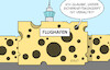 Cartoon: Flughafensicherheit (small) by Erl tagged politik,flugverkehr,flugzeug,flughafen,deutschland,hamburg,sicherheitskonzept,mangelhaft,klimakleber,rollfeld,geiselnehmer,geiselnahme,löchrig,käse,karikatur,erl