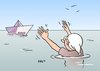 Cartoon: Fluthilfe (small) by Erl tagged hochwasser,flut,schäden,kosten,gipfel,politik,papierschiff,geld,geldschein