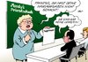 Cartoon: Frankreich (small) by Erl tagged frankreich,bonität,rating,aaa,aa1,herabstufung,ratingagentur,moodys,hausaufgaben,reformen,wirtschaft,arbeitsmarkt,deutschland,merkel,schule,privatschule,zensur,benotung,lehrerin