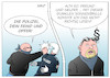 Cartoon: Freund und Helfer (small) by Erl tagged gewalt,bürger,gegen,polizei,feuerwehr,rettungskräfte,verrohung,gesellschaft,egoismus,bundeskabinett,gesetz,haftstrafe,haft,paragraf,sonnenbrille,dunkelheit,lesen,augen,öffnen,karikatur,erl