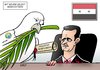 Cartoon: Friedensnobelpreis (small) by Erl tagged friedensnobelpreis,opcw,chemiewaffen,vernichtung,syrien,diktator,assad,blut,hände,bürgerkrieg,überwachung,beobachtung,stärkung,selbstbewusstsein,frieden,friedenstaube