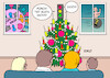 Cartoon: Frohe Weihnachten (small) by Erl tagged politik,weihnachten,corona,virus,pandemie,covid19,impfung,boostern,fünfte,welle,omikron,regierung,ampel,maßnahmen,halbherzig,spd,grüne,rücksicht,fdp,außenpolitik,russland,putin,bedrohung,ukraine,weihnachtsbaum,christbaum,karikatur,erl