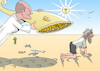 Cartoon: Füllhorn (small) by Erl tagged politik,krieg,angriff,ueberfall,wladimir,putin,russland,ukraine,reaktion,erde,welt,sanktionen,verteuerung,energie,erdöl,erdgas,öl,gas,benzin,diesel,spritpreis,benzinpreis,wüste,sonne,durst,entlastung,regierung,ampel,spd,grüne,fdp,bundeskanzler,olaf,scholz,füllhorn,karikatur,erl