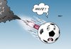 Cartoon: Fußball (small) by Erl tagged fußball,gewalt,fan,fans,spiel,sport,bundesliga,liga,relegation,aufstieg,abstieg,fortuna,düsseldorf,hertha,bsc,berlin,karlsruher,sc,jahn,regensburg,stadion,spielabbruch,bengalisches,feuer,fußballplatz,rasen,tribüne,gegner