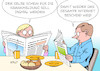 Cartoon: Gelber Schein (small) by Erl tagged politik,groko,cdu,csu,spd,bundesregierung,kabinett,gesetzentwurf,bürokratie,abbau,bürokratieabbau,gelber,schein,krankmeldung,digital,patientendaten,datenleck,internet,karikatur,erl