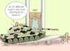 Cartoon: gesprächsbereit (small) by Erl tagged politik,konflikt,russland,ukraine,westen,usa,eu,nato,präsident,putin,anerkennung,separatisten,gebiete,donezk,luhansk,einmarsch,truppen,panzer,eskalation,gesprächsbereit,tisch,karikatur,erl