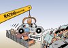 Cartoon: Griechenland (small) by Erl tagged griechenland,finanzkrise,schulden,schuldenkrise,rating,agentur,bewertung,einstufung,runter,ramsch,schrott,schrottplatz,auto,menschen,euro,eu