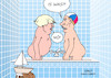 Cartoon: Großbritannien Russland (small) by Erl tagged politik,großbritannien,schiff,russland,hoheitsgewässer,warnschuss,dementi,wladimir,putin,boris,johnson,sketch,loriot,badewanne,karikatur,erl