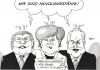 Cartoon: Große Koalition (small) by Erl tagged spd,cdu,csu,beck,merkel,huber