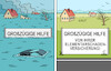 Cartoon: Großzügige Hilfe (small) by Erl tagged wetter,regen,starkregen,süddeutschland,baden,württemberg,bayern,hochwasser,wasser,fluss,bach,flut,klimawandel,erderwärmung,extremwetter,klimaschutz,politik,hilfe,diskussion,pflicht,versicherung,elementarschäden,elementarschadenversicherung,karikatur,erl