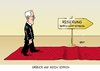 Cartoon: Grün Rot (small) by Erl tagged baden,württemberg,regierung,regierungsbildung,grüne,spd,grün,rot,kretschmann,schmid,teppich,koalition,vertrag,koalitionsvertrag