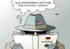 Cartoon: Grundgesetz (small) by Erl tagged grundgesetz,bundesrepublik,deutschland,staat,souveränität,volk,usa,militärstützpunkt,kampfhandlungen,basis,geheimdienste,nsa,gchq,bnd,recht,gesetz