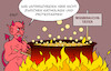 Cartoon: Gutachten (small) by Erl tagged politik,religion,evangelische,kirche,sexueller,missbrauch,gutachten,ausmaß,ähnlich,katholiken,protestanten,täter,hölle,feuer,topf,teufel,karikatur,erl