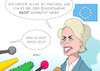 Cartoon: Gute Werbung (small) by Erl tagged politik,eu,posten,kommissionspräsident,kommissionspräsidentin,kandidatin,ursula,von,der,leyen,werbung,fraktionen,europaparlament,straßburg,konservative,sozialdemokraten,liberale,grüne,rechtspopulisten,verteidigungsministerin,bundeswehr,bilanz,durchwachsen,karikatur,erl