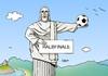 Cartoon: Halbfinale (small) by Erl tagged fußball,weltmeisterschaft,wm,viertelfinale,deutschland,frankreich,christus,statue,christusstatue,rio,corcovado,halbfinale,heimreise