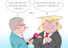 Cartoon: Handelskrieg (small) by Erl tagged politik,usa,präsident,donald,trump,rechtspopulismus,nationalismus,handelsbarrieren,strafzölle,stahl,aluminium,eu,reaktion,gegenmassnahmen,eskalation,handelskrieg,wirtschaft,handel,freihandel,egoismus,bedrohung,unternehmen,europa,karikatur,erl