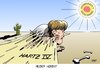 Cartoon: Heißer Herbst (small) by Erl tagged merkel,kanzlerin,bundeskanzlerin,regierung,koalition,schwarz,gelb,cdu,csu,fdp,atomenergie,atomkraftwerk,laufzeit,verlängerung,hartz,vier,erhöhung,fünf,euro,opposition,grüne,spd,linke,gewrkschaften,widerstand,herbst,heiß,wüste,sonne,kaktus,knochen