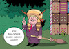 Cartoon: Hexenjagd (small) by Erl tagged politik,expräsident,donald,trump,wahlniederlage,sturm,kapitol,gewalt,verhinderung,wahl,joe,biden,präsident,untersuchungsausschuss,empfehlung,anklage,opfer,hexenjagd,hexe,hexenhäuschen,hexenbesen,besen,rabe,karikatur,erl