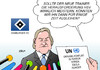 Cartoon: HSV (small) by Erl tagged hsv,hamburg,hamburger,sportverein,fußball,talfahrt,trainer,entlassung,suche,retter,problem,lösung,erfolganfrage,un,welt,ukraine,krise,konflikt,is,terror,ebola,hunger,vorstandsvorsitzender,dietmar,beiersdorfer