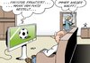 Cartoon: Immer wieder (small) by Erl tagged bundespräsident christian wulff affäre kredit urlaub mailbox bild zeitung sprecher vertrauter glaeseker bestechung entlassung rauswurf start fußball bundesliga freistoß platzverweis