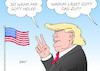 Cartoon: Inauguration 1 (small) by Erl tagged donald trump praesident usa amtsantritt inauguration rechtspopulismus sexismus rassismus welt erde angst befuerchtungen schwur schwören amtseid gott hilfe karikatur erl