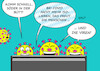 Cartoon: Isolationspflicht (small) by Erl tagged politik,corona,virus,pandemie,covid19,aufhebung,isolationspflicht,bundesländer,baden,württemberg,hessen,schleswig,holstein,bayern,ministerpräsident,markus,söder,fasching,karneval,fassnacht,närrische,zeit,bütt,büttenrede,viren,fernsehen,karikatur,erl