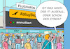 Cartoon: IT-Ausfall (small) by Erl tagged politik,lufthansa,ausfall,it,system,flug,flüge,annulliert,flughafen,streik,öffentlicher,dienst,verdi,karikatur,erl