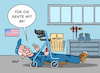 Cartoon: Joe Biden (small) by Erl tagged politik,usa,präsident,joe,biden,kandidatur,zweite,amtszeit,alter,rente,86,rollator,werkstatt,tuning,arbeit,karikatur,erl