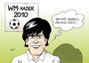 Cartoon: Jogi lässt die Bombe platzen (small) by Erl tagged löw joachim jogi fußball bundestrainer wm kader 2010 aufstellung nominierung rechstaußen roland koch rückzug politik betätigungsfeld neu