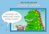 Cartoon: Junge Union (small) by Erl tagged politik,wahl,bundestagswahl,2021,niederlage,cdu,neuanfang,inhalte,personal,neue,köpfe,junge,union,deutschlandtag,kinder,kasperltheater,kasperl,krokodil,karikatur,erl