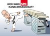 Cartoon: K wie Karate (small) by Erl tagged spd,kanzlerkandidat,frage,peer,steinbrück,frank,walter,steinmeier,sigmar,gabriel,konzept,finanzenrgulierung,finanzregulierung,bank,geschäftsbank,investmentbank,zerschlagung,karate,spielautomat,spielsucht,zocken,finanzkrise