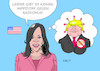 Cartoon: Kamala Harris (small) by Erl tagged politik,usa,wahl,präsidentschaft,partei,parteitag,demokraten,herausforderer,nominierung,joe,biden,vize,kamala,harris,rede,angriff,donald,trump,rassismus,versagen,corona,virus,pandemie,covid19,impfstoff,verschwörungstheorie,qanon,gefahr,denken,demokratie,karikatur,erl