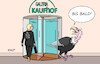 Cartoon: Kaufhof (small) by Erl tagged politik,wirtschaft,handel,warenhaus,galeria,karstadt,kaufhof,pleite,insolvenz,rettung,investor,wiederholung,drehtür,pleitegeier,innenstädte,einkaufen,karikatur,erl