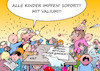 Cartoon: Kinderimpfung (small) by Erl tagged politik,corona,virus,pandemie,covid19,impfstoff,impfen,impfung,diskussion,kinder,empfehlung,zulassung,skepsis,impfstoffmangel,spahn,stiko,valium,karikatur,erl