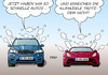 Cartoon: Klimaziele (small) by Erl tagged klimawandel,erderwärmung,klimaerwärmung,klima,umweltschutz,klimaziele,deutschland,versagen,co2,ausstoß,autoverkehr,verkehr,auto,suv,sportwagen,verbrauch,hoch,sprit,leistung,karikatur,erl