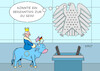 Cartoon: König Charles im Bundestag (small) by Erl tagged illustration,politik,besuch,könig,charles,iii,großbritannien,gb,uk,deutschland,rede,bundestag,bekenntnis,eu,europa,werte,brexit,bundesadler,stier,karikatur,erl