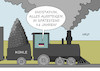 Cartoon: Kohleausstieg (small) by Erl tagged politik,klima,klimaerwärmung,klimawandel,erderwärmung,klimaschutz,co2,verbrennung,kohle,deutschland,ausstieg,2038,dampflok,endstation,karikatur,erl