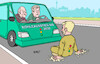 Cartoon: Kohleausstieg (small) by Erl tagged politik,bundesregierung,ampel,spd,grüne,fdp,christian,lindner,zweifel,kohleausstieg,2030,blockade,straße,kleber,klimakleber,auto,olaf,scholz,robert,habeck,karikatur,erl