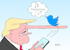 Cartoon: Kommt ein Vogel geflogen (small) by Erl tagged politik,usa,präsident,donald,trump,rechtspopulismus,verachtung,presse,journalismus,botschaften,twitter,fake,news,fakten,check,wahrheit,halbwahrheiten,unwahrheit,lüge,pinocchio,nase,vogel,karikatur,erl