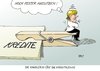 Cartoon: Kreditklemme (small) by Erl tagged kredit kredite kreditklemme bank banken merkel aussitzen