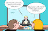 Cartoon: Krieg (small) by Erl tagged politik,bundeswehr,marode,bedingt,abwehrbereit,verteidigung,reform,zeitenwende,geld,ausrüstung,munition,verteidigungsminister,boris,pistorius,bundeskanzler,olaf,scholz,kriegstüchtig,gefahr,kriegssüchtig,eskalation,gewalt,karikatur,erl