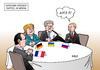 Cartoon: Krisengipfel (small) by Erl tagged ukraine,krise,krieg,ostukraine,separatisten,russland,gipfel,minsk,gespräch,frieden,hollande,frankreich,merkel,deutschland,poroschenko,putin,ärmel,annexion,karikatur,erl