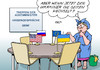 Cartoon: Krisentreffen (small) by Erl tagged ukraine,zerfall,russland,annexion,krim,ostukraine,unruhen,soldaten,seitenwechsel,prorussisch,treffen,außenminister,genf,gespräch,krisengespräch