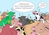 Cartoon: Kuhhandel (small) by Erl tagged politik,krieg,russland,ukraine,energie,gas,knappheit,ersatz,übergang,kohle,atomkraft,deal,kuhhandel,union,verlängerung,akw,laufzeit,tempolimit,auto,verkehr,ampel,spd,grüne,fdp,karikatur,erl